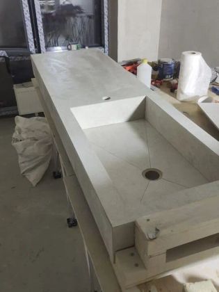 Изготовление раковин из керамогранита