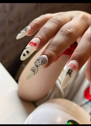 Дизайн, crazy-nails, наращивание ногтей 