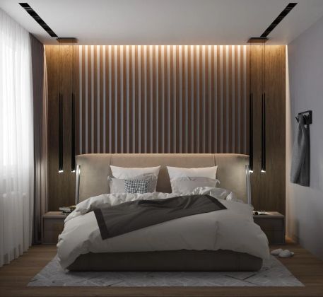 Дизайн-проект спальни в современном стиле