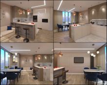 Кухня 3d визуализация 3dsmax+Corona render