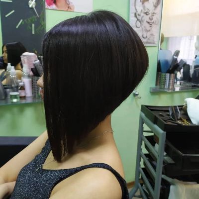 Креативная стрижка, каре с удлинением