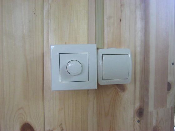 Установка выключателя и диммера