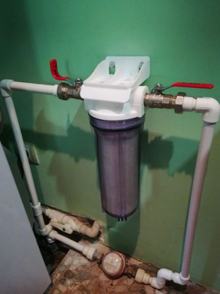 Монтаж байпасного узла и установка фильтра на водопровод в частном доме