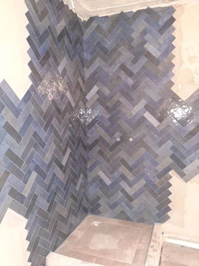 укладка плитки (ёлочка)