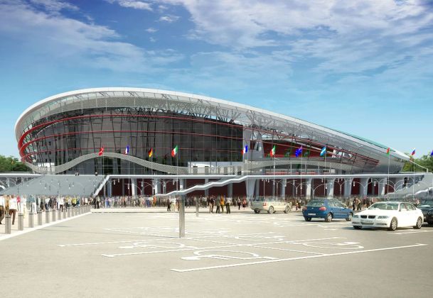 Решения фасадов и планировочных решений стадиона Казань-Арена (в составе проектной группы)