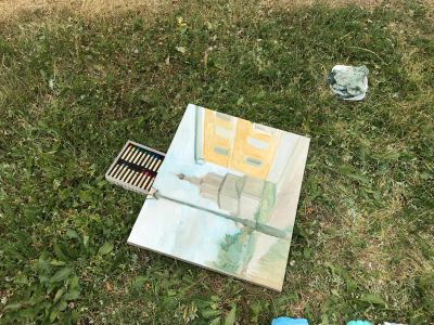 Летний пленэр нашей арт-студии, преподаватель Сыздыкова Айгерим Сериковна 