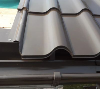 Монтаж металлочерепицы Испанская Дюна. 