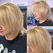 Плавный переход,востонавление волос,мягкий холодный блонд.Современые техники 