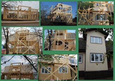 Строительство каркасного дома 160 кв.м