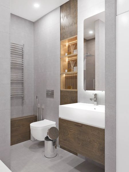 Визуализация ванной комнаты из дизайн проекта