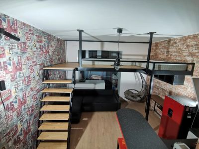 Второй ярус в студии, изготовление, монтаж