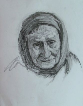 портрет, бумага, карандаш. А3