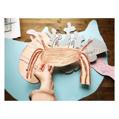 Вика, 8 лет. Аппликация