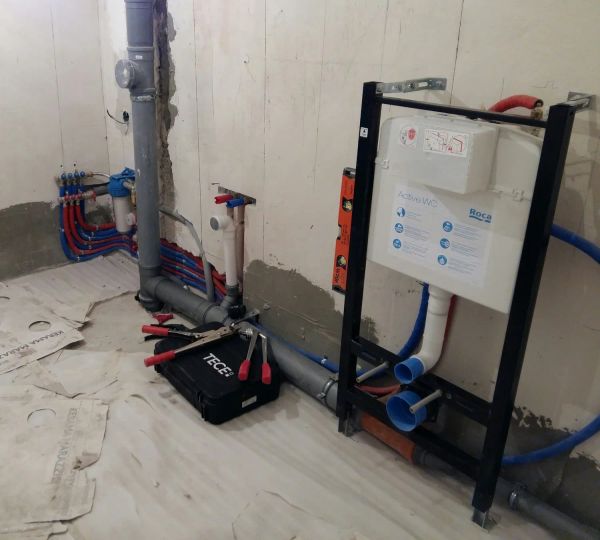 установка инсталяции с подследующим подключением к водопроводу и канализации