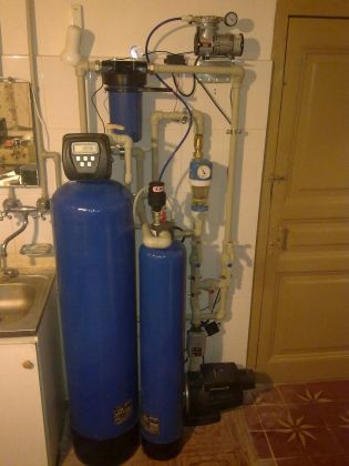 Монтаж установки обезжелезивания воды