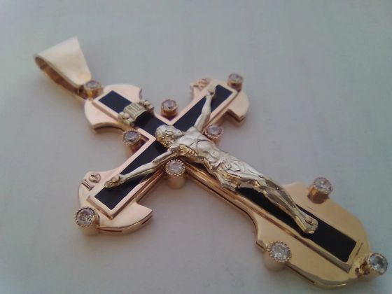 Крест: золото, эмаль