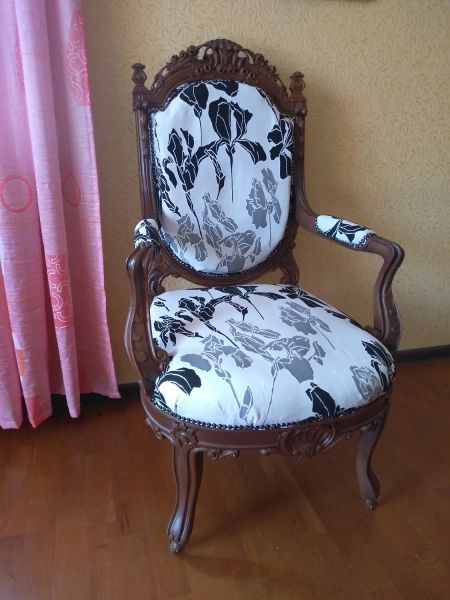 Реставрация кресла начала 19 века