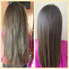 Лечение волос с помощью восстанавливающей процедуры 