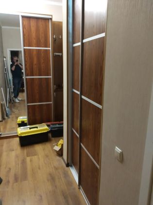 встроенные двери-купе в гардеробную