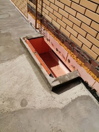 Устройство светового приямка. 