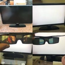 Изготовление секретного телевизора, картинку видно только в очках с поляризацией, например, в очках Polaroid, для окружающих экран телевизора просто белый