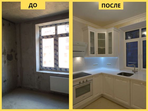 Комплексный ремонт кухни: обновление интерьера и коммуникаций