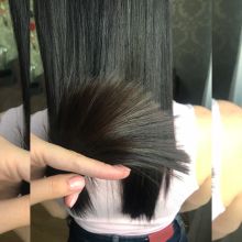 Полировка волос+кератиновое восстановление +подравнивание кончиков 