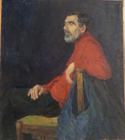 Портрет с руками. Живопись. Х/м 80/100см