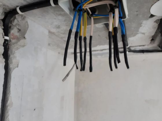 Монтаж электропроводки в квартире 103 кв.м