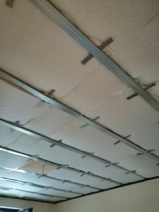 Звукоизоляция потолка. С материалами против аллергией. 