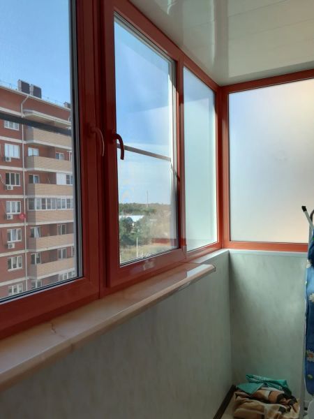 Изготовление балконов с покраской по системе «Фейко», Краснодар, ул. Комарова, д. 25
