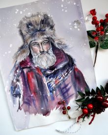 Fashion Santa
Мужской портрет к Новому году в стиле фешн
Акварель