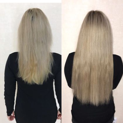 Наращивание 115 прядочек южнорусский волос