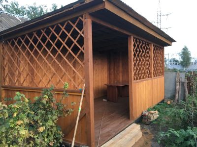 Собранная беседка для себя