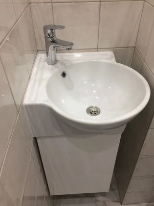 Монтаж раковины, установка смесителя Damixa H2O