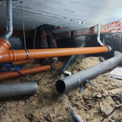 Замена канализационных труб 