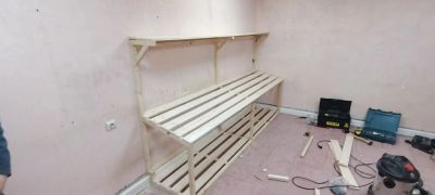 Сборка полок стилажей