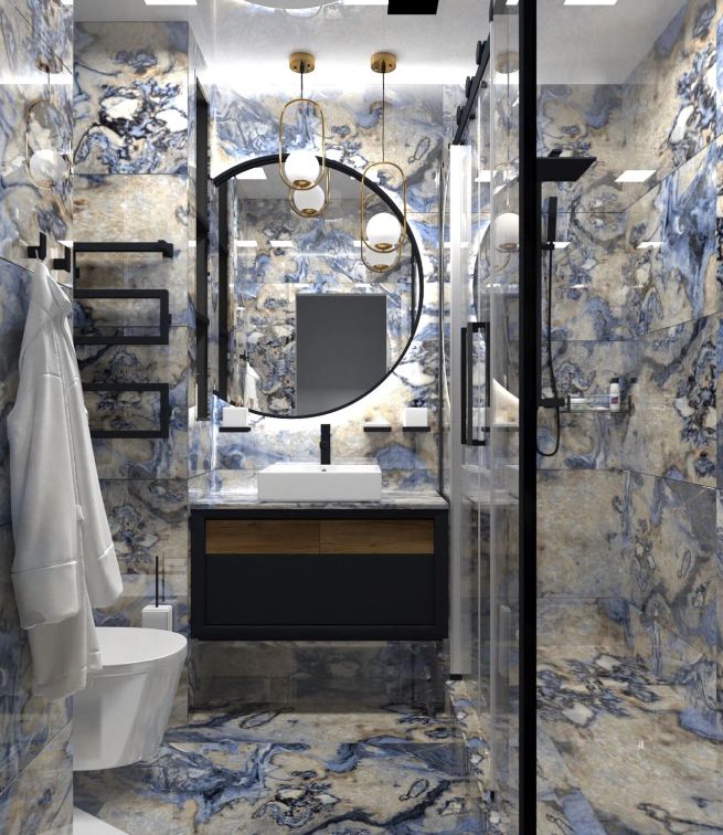Интерьер ванной в современном стиле: 17+ фото идей контемпорари