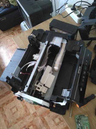 Ремонт струйного принтера Epson l355, ремонтировал форматтер и установил новую печатающую головку