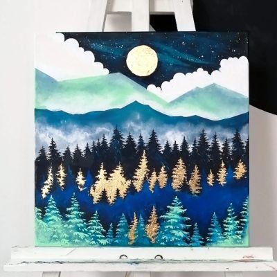 Акрил и поталь