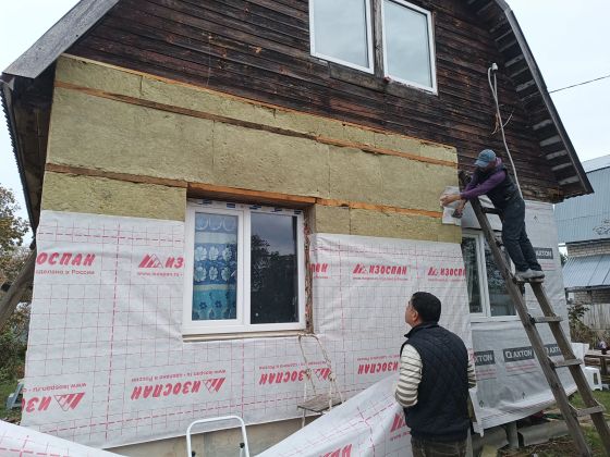 Утепления стен. 