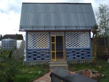  Шлифование, конопатка и герметизация сруба, покраска дачного дома (бани)