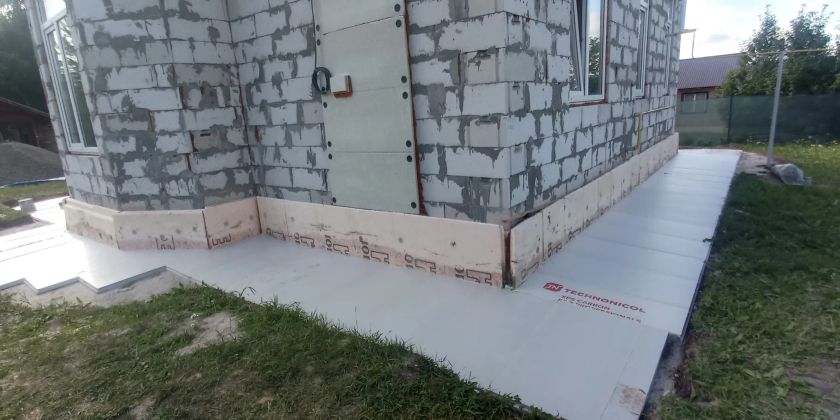 Укладка эппс с проклейкой швов