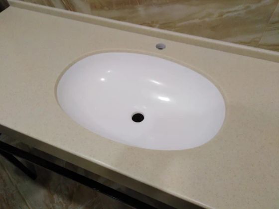 Раковина для вклейки в столешницу снизу