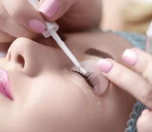 Выкладка на валик, Лами ресниц