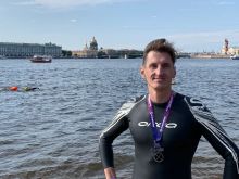 Соревнование на открытой воде X-Waters "Двойная крепость"в Санкт- Петербурге дистанция 4,6 км.