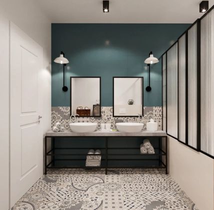 Дизайн и визуализация ванной комнаты 