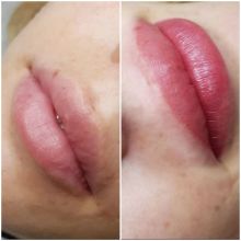 Перманентный макияж губ в технике «Акварель»