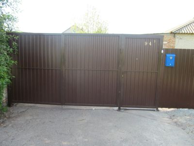 Забор, ворота, калитка из профнастила