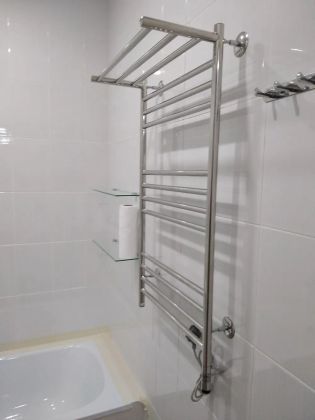 Установка полотенцесушителя